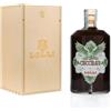 LOLLI - Liquore artigianale, liquore al cioccolato in bottiglia limited edition, cofanetto in legno. Bottiglia da 500 ml. 15% vol. (500 ml, Cioccolato)