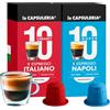 La Capsuleria Kit Degustazione Caffè (200 Capsule) compatibili con Nespresso, ESPRESSO ITALIANO + ESPRESSO NAPOLI, intensi e cremosi, 2 Box da 100 Capsule, per veri amanti dell'espresso italiano (La Capsuleria)
