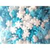 Generico Fiocchi di Neve Decorazioni di Zucchero Sprinkles Zuccherini Bianchi Azzurri Decorazione Torta Dolci Dolcetti Elsa Codette 40 g