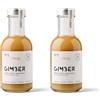 GIMBER Concentrato di zenzero biologico 2x200 ml | 400ml | Bevanda analcolica biologica a base di zenzero, limone ed erbe | Estratto di zenzero premium