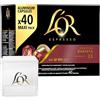 L'OR Caffè Espresso Selection Barista Capsule in Alluminio Intensità 13 con Note di Cioccolato e Cacao Amaro Compatibili con Macchine Nespresso - 40 Capsule + Portacapsule