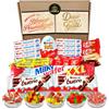 Cia&Co Confezione Regalo Dolci con +25pz di Cioccolato Kinder e 450g di Caramelle Senza Glutine. Kinder Chocolate, Kinder Bueno, Kinder Joy, Happy Hippo, SchokoBons e Gummy Candy.