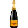 Zeus Party Elegante Cofanetto in legno, Personalizzabile sia con foto che con testo, contenente 1 bottiglia di Champagne o Spumante + 2 Flûte, Ottima ed Esclusiva idea regalo (Veuve Clicquot)