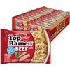 Nissin Top Ramen - Zuppa di noodle, manzo, 85 g (confezione da 24)