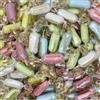 Generico VICENTINI Caramelle Gessetti Colorati Incartati singolarmente - Gessetti Colorati Confettati Ripieni di Liquirizia - Busta da 500 g - ~ 130 Caramelle -