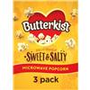 Butterkist Popcorn dolce e salato al microonde, 3 x 60g