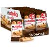 Nutella B-Ready Nocciola spalmabile con cacao, snack confezionati singolarmente, 16 confezioni di barrette per snack da 2 pezzi
