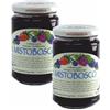 Agritur - Confettura Extra Biologica di Mistobosco Classic Bio, 60% Frutta, con Zucchero di Canna e Pectina, Naturale e Gustosa, Ideale per Colazione, Dolci e Yogurt, Pack 2×330 g