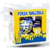 Generico Uovo di Pasqua con Pallone da Calcio N.5 Forza Parma gialloblu uovo di cioccolato da 150gr. finissimo cioccolato al latte con sorpresa + pallone idea regalo tifosi tifo giall blu