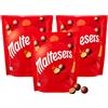 CAIYA 3X Maltesers Praline di Cioccolato a Latte Croccanti al gusto di Chocolate Maltato, 135g- New Packaging [3 Confezioni]