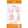 Decora Decorazioni Di Zucchero Baby Nursery, Rosa - 1 Confezioni Da 5 Unità