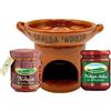 Generico Set nduja di Spilinga dolce + piccante + scaldanduja artigianale | prodotto artigianale