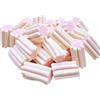 Generico Marshmallow Treccia Multicolore Senza Glutine, 1 kg, per Compleanni, Battesimi, Nascite ed Eventi (Striato Rosa)