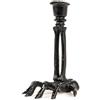 Chaks Candelabro in Resina Scheletro Nero 16 cm - Nero - Taglia Unica