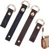 PH PandaHall 4pz Fibbie in Pelle per Borse Fibbie Ad Anello A D Staccabili in Metallo, 2 Colori Anelli a D in Pelle per Borse Fai da Te Artigianato, 5.4cm/9.5cm di Lunghezza