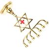 FUNOMOCYA Candelabro Vintage in Metallo da Tavolo Menorah Ebraica A 7 Teste Ornamento Decorativo Portacandele per Casa E Festa