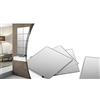 Gicos Set 4 Specchi da Parete Adesivi Forma Quadrata 30 * 30 cm Spessore 3 mm Adesivi Inclusi ORR-797583
