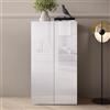 Stilprojectstore Armadio 2 ante basso Bianco Lucido multifunzione L63x35x114H - Smile