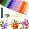 beanicus Set di pulizia per pipe, 800 pezzi, per il fai da te, 13 colori, con 50 fili di fiori verde, nastro adesivo, adatto come regalo per San Valentino e Natale
