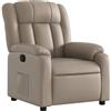 vidaXL Poltrona Reclinabile Cappuccino in Similpelle