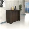 VE.CA.s.r.l. - Tavolo Consolle Marte - In Legno Nobilitato e Alluminio - Con Porta Prolunghe - Allungabile Fino a 3 Metri - Arredo Casa, Cucina - Colore: Wengè - Made in Italy