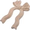 LIFKOME Applique a Forma di Fiocco Elegante in Legno Intagliato Resistente alla Deformazione e Facile da Installare Stile Europeo per Decorazioni da Parete e Miglioramento Casa