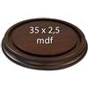 Chianese Base per Campana in MDF 35 X 2,5 cm | Supporto per Esposizioni, Centrotavola e Decorazioni | Base Compatta per Campane di Vetro e Display Eleganti