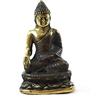 Coco Papaya - Statuetta in miniatura Buddha Bhumisparsha Mudra in bronzo, 5,50 cm