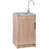 Stamar Armadietto da cucina 50 cm Sonoma lavello con rubinetto e sifone