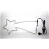 Chianese Luce Natalizia da Esterno Stella Cometa con Luci LED - Decorazione Luminosa 66x30 cm con Cavo Alimentazione 1,5 m - Ideale per facciate, balconi e Giardini - Effetto scenografico Festivo