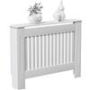 Vida Designs Chelsea Copertura del radiatore Bianco - Medio - Doghe verticali moderne per miglior circolazione del calore - H82xW111xD19cm - MDF verniciato per soggiorno e corridoio