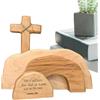 Generico La Scena di di Tomba Vuota - Bundle di Tombus Wooden Employ | Segno di Gesù Decorazioni a più Livelli, Segnale cattolico Religioso Artigianale per l'arredamento Cristiano di Primavera