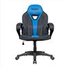 Nuwo Skin Sedia Gaming Ergonomica con Braccioli Imbottiti, Schienale Alto, Regolazione Altezza, Portata 150 kg - Sedia Ufficio e PC Blu/Nero