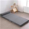 XXIUDEE Materasso pieghevole tatami con rivestimento rimovibile, materassino pieghevole per meditazione, yoga, bambini ospiti, soggiorno, pigiama party, tenda da viaggio e auto (150 x 60 x 10 cm
