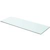 IBUQDDV Ripiano Vetro Temperato Trasparente Mensola Sospesa 70x25 cm per Parete, Spessore 8 mm Portata 15 kg per Casa e Negozio, Espositore Prodotti Design Moderno Facile Pulizia