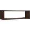MODULARREDO | REGOLO Mensola da Muro, Pensile Bagno, Mensola da Parete, Scaffale da Parete, 60x17 p15.5 cm, Wengè - Made in Italy