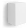 Mobili Fiver, Pensile cubo con anta, Iacopo, Bianco Frassino, Nobilitato, Pensile per Ingresso, Soggiorno, Ufficio, Made in Italy