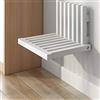 Generic Panca da doccia pieghevole in legno massello, per ingresso, casa, ingresso (bianco)