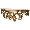 artissimo Cp72 - Consolle da parete, con specchio, in stile barocco, 50 x 20 x 24 cm, colore: oro