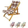PALUPLUS Poltrona Reclinabile Harmony, Misura 69x92x98 cm, Schienale Regolabile in 3 Posizioni, Struttura e Braccioli in Legno di Abete, Sedia per casa, Portata 100Kg -030C (Marrone Scozzese)