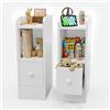Chowgoli Comodino Stretto Set 2 Cassetto CamerdaLetto Soggiorno 20x35x60 cm