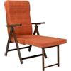 LIBEROSHOPPING.eu - LA TUA CASA IN UN CLICK Poltrona Relax MOLISANA reclinabile 4 Posizioni con prolunga poggiapiedi (Arancio)