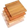 LAMO Manufaktur piano in legno per tavolino, piano in legno massello 60x60 cm, Frassino Naturale, LHG-01-A-002-60