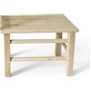 Mottiwood Sgabello Poggiapiedi In Legno Faggio, 35X22X24Hcm, Poggiapiedi, Seduta Bambini, Ottomana Poggi Piedi Per Divano, Già Montato, Made In Italy