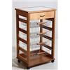 LIBEROSHOPPING.EU - LA Tua CASA in Un Click Carrello Cucina Portafrutta con Cassetto Portaoggetti (Rovere)
