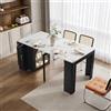 VIVCA Isola da cucina con ruote, tavolo da pranzo estensibile con piano rimovibile, carrello di servizio mobile con prese elettriche, funge da credenza, mobile buffet o tavolo da bar per cucina e sala da