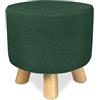 SAMIRA Pouf divano, pouf poggiapiedi - Nemo (Verde abete)