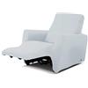BIANCHERIAWEB Copripoltrona Reclinabile Antimacchia Elasticizzata Genius Relax Lounge Tinta Unita Poltrona Bianco