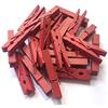 vetrine inrete Vetrineinrete® 100 Pezzi mollette in Legno portafoto mollettine Rosse 3.5 cm Fai da Te Clip per Decorazione casa G48
