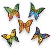SICILIA BEDDA CAPACI Farfalla in Pregiata Ceramica siciliana - h 9 cm ca. (1Unità) Decoro e Colore Casuale